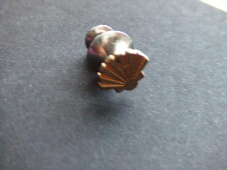 Shell schelp goudkleurige pin met schroefdop (2)